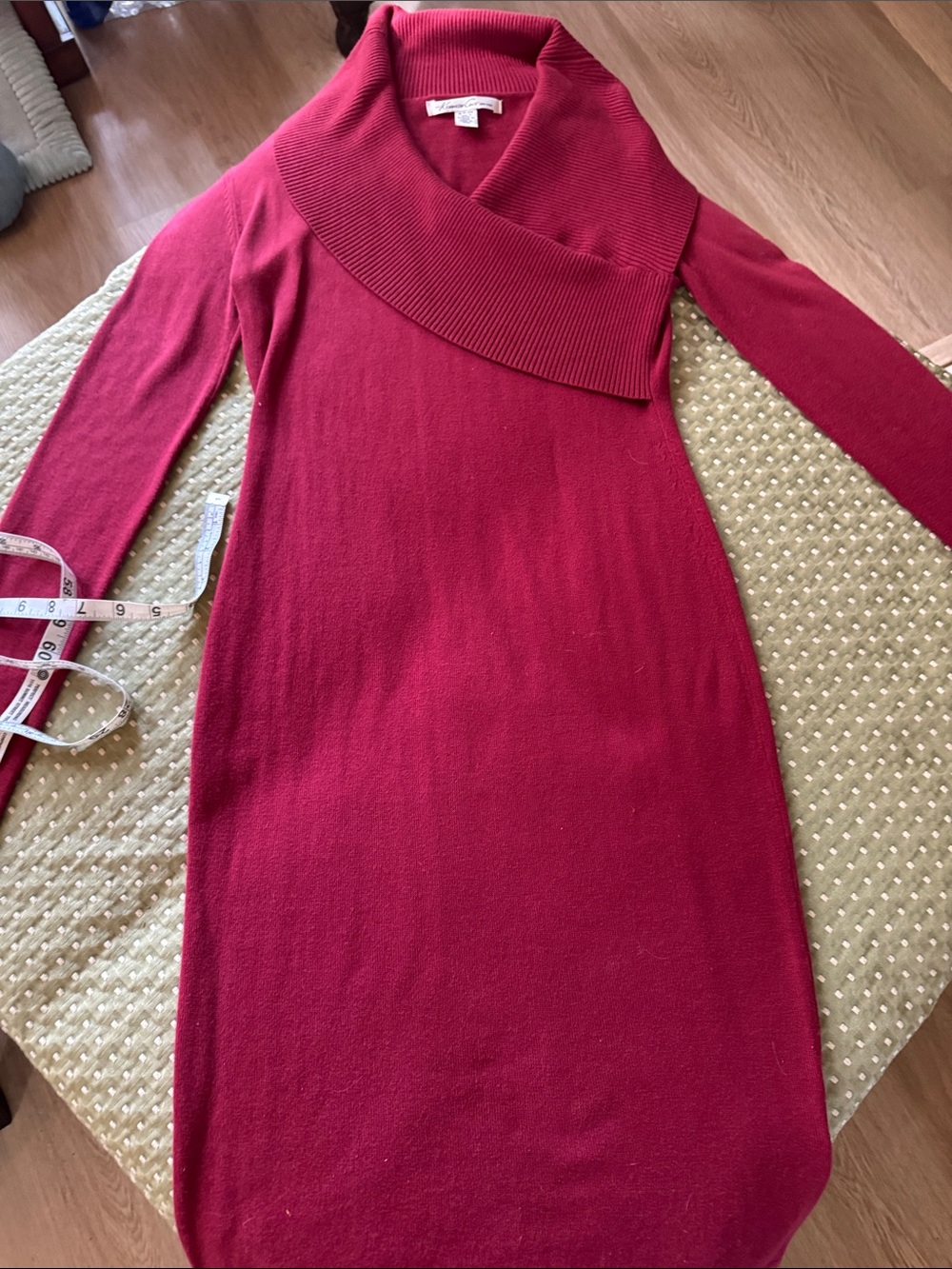 Kenneth Cole, cowl neck sweater dress.